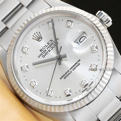 rolex steel and white gold datejust|rolex datejust 18k white gold.